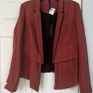 W118 by Walter Baker Textured Red Blazer sz Lg